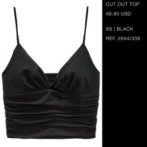 Zara cut out top. New without tags. Size XS